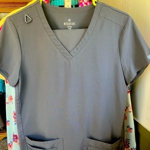 Women’s Med Couture Steel Gray Scrub Set